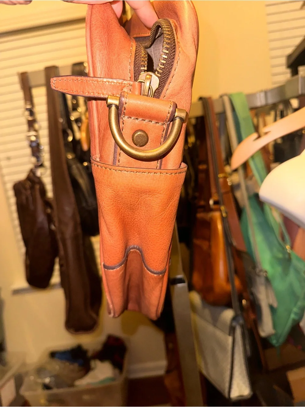 FOSSIL Vintage Computer Bag Briefcase XL Leather